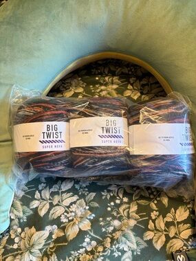 Big Twist Super Nova Multi-Color Yarn Bundle in Mars Landing. Three balls new